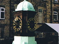 Teak Turret Clock